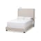Baxton Studio Georgette Modern Light Beige Upholstered King Size Bed 145-8123 - alternate 7
